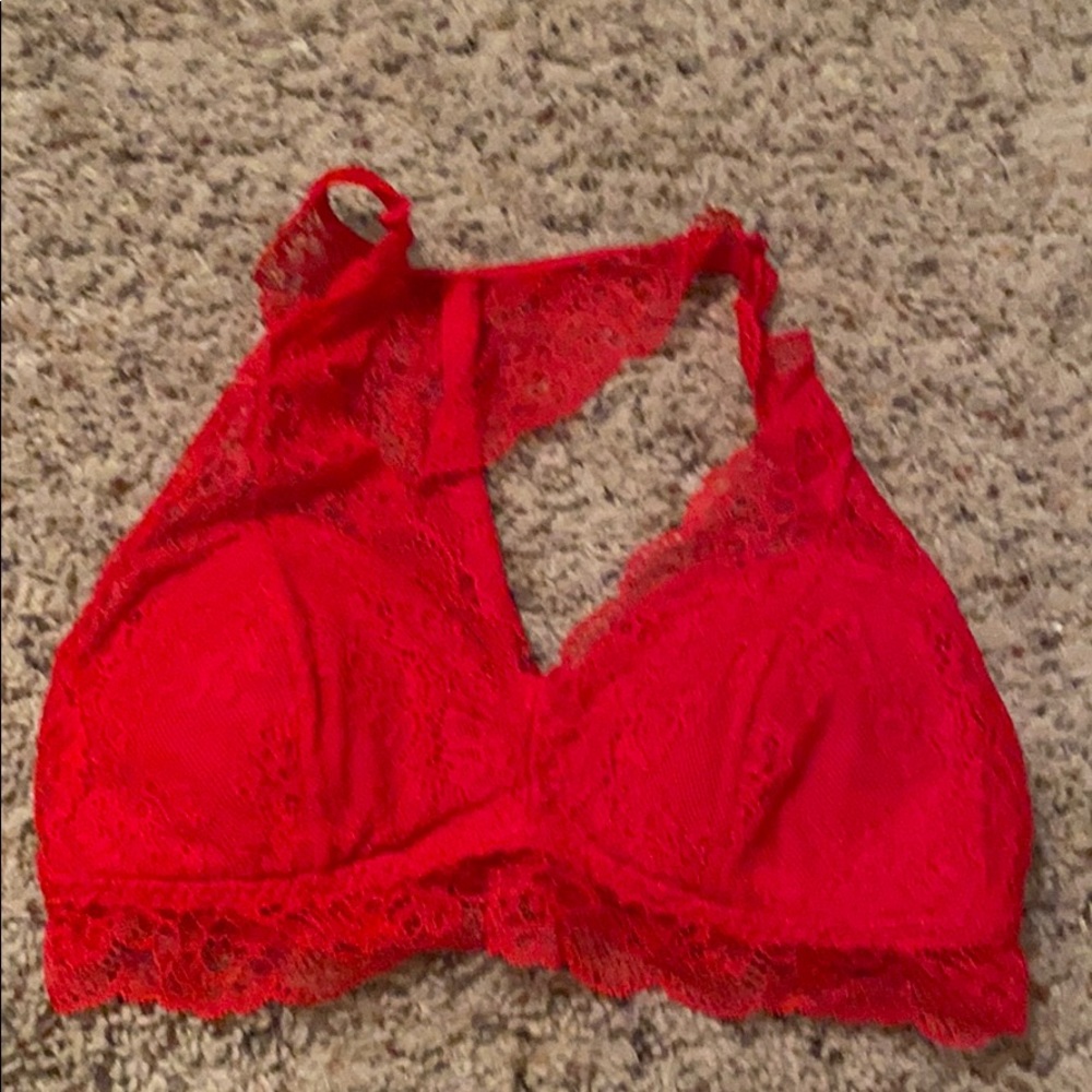Red bralette
